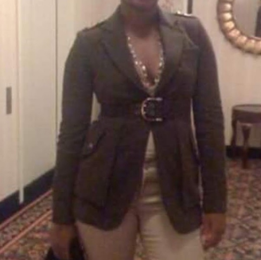 Gucci Hysteria belted jacket.